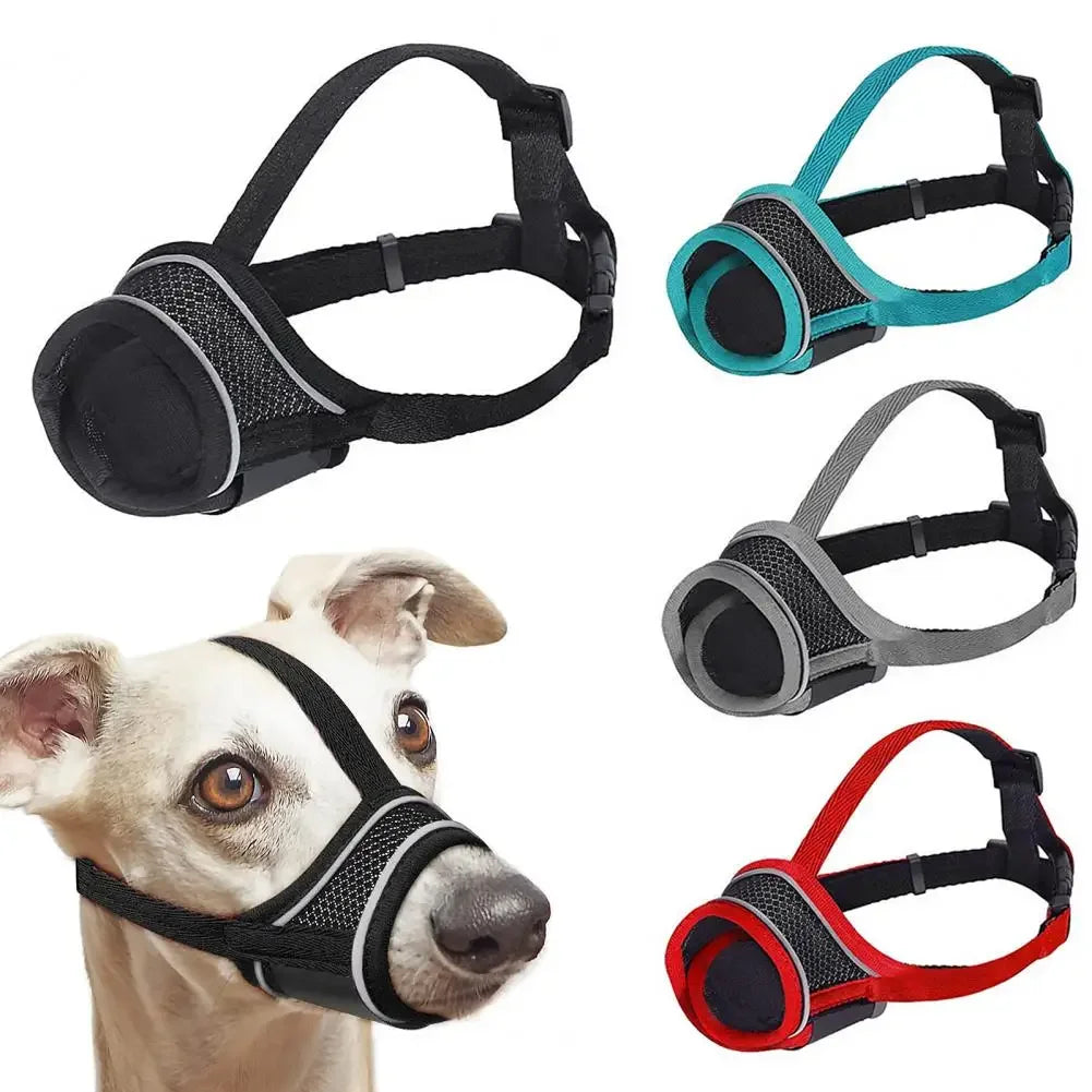 Breathable Adjustable Dog Muzzle for Comfort and Anti-Chewing/Biting Protection